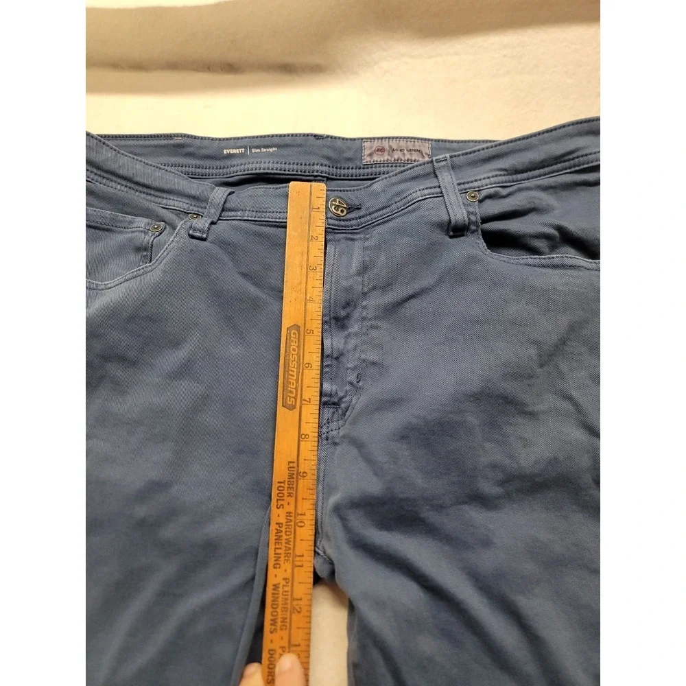 AG Adriano Goldschmied jeans: Everett Slim Straight, Dyed Blue‎ Men's 36x33